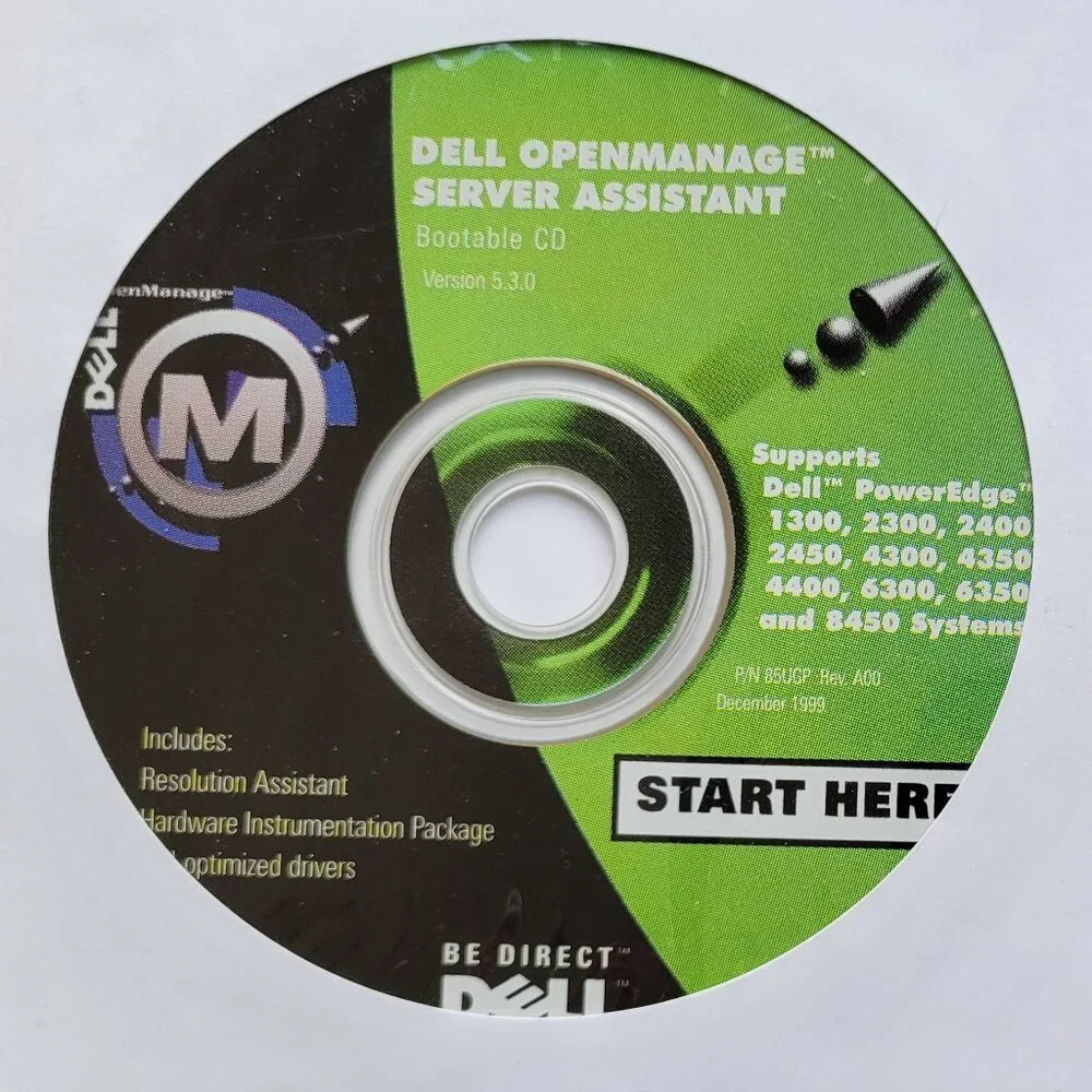 Vintage - Dell OpenManage Server Assistant Bootable CD Version 5.3.0, 1999
